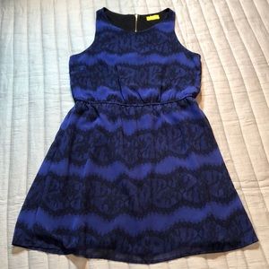 Dee Elle tank dress, blue and black fits a medium